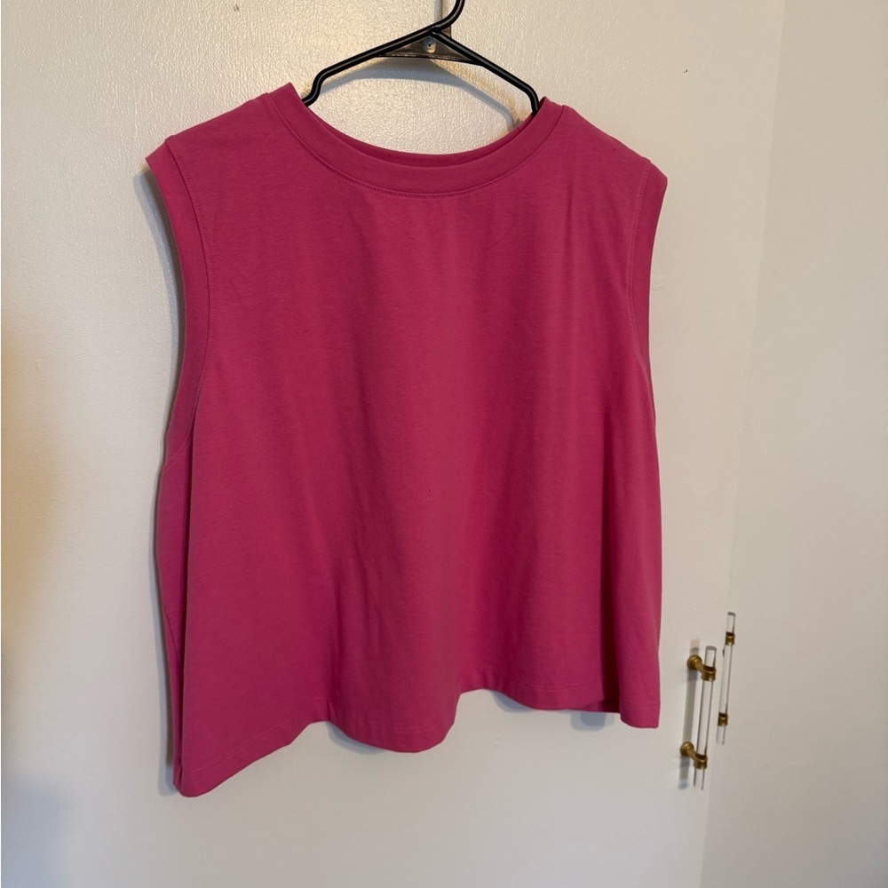 A New Day XXL Pink Sleeves Crop Top